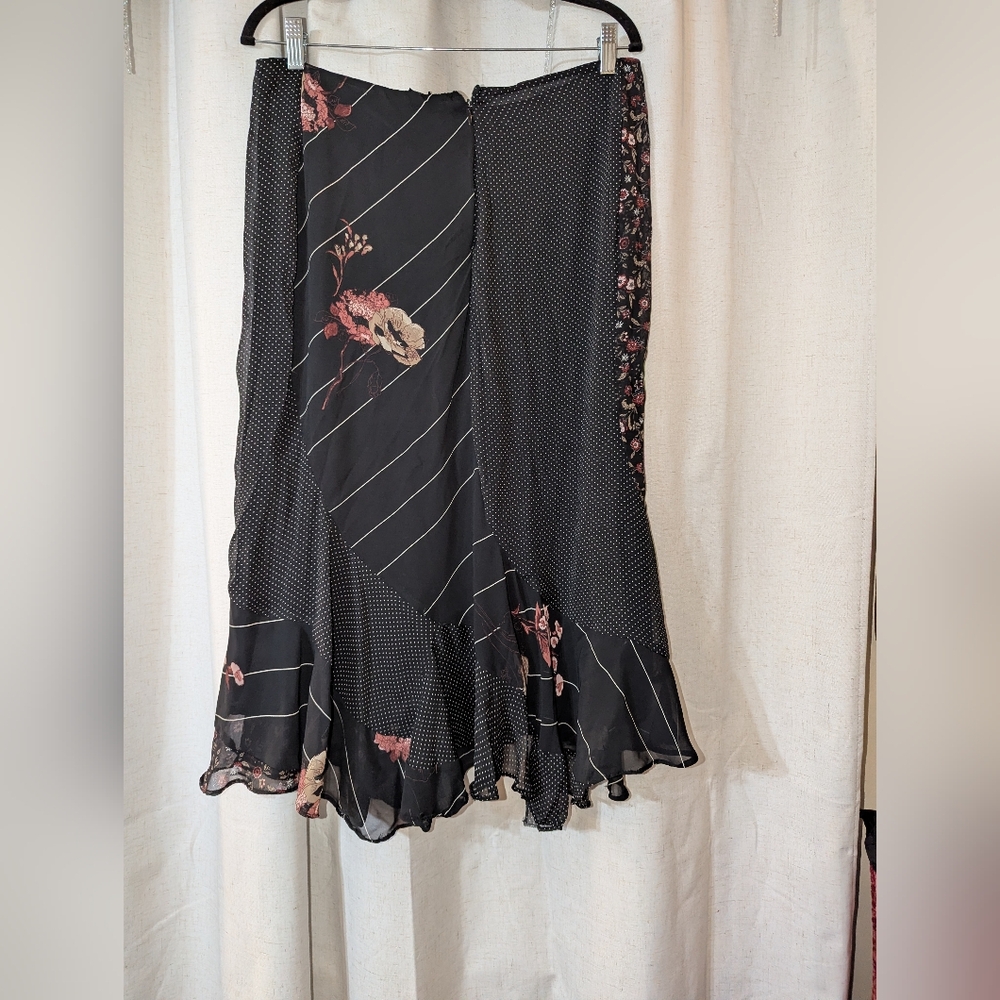 Multi pattern Romantic 90s 2000s Striped Floral F… - image 3